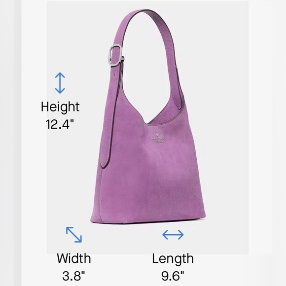 Kate Spade 454 Suede Small Shoulder Bag In Wisteria NWT - Picture 5 of 7